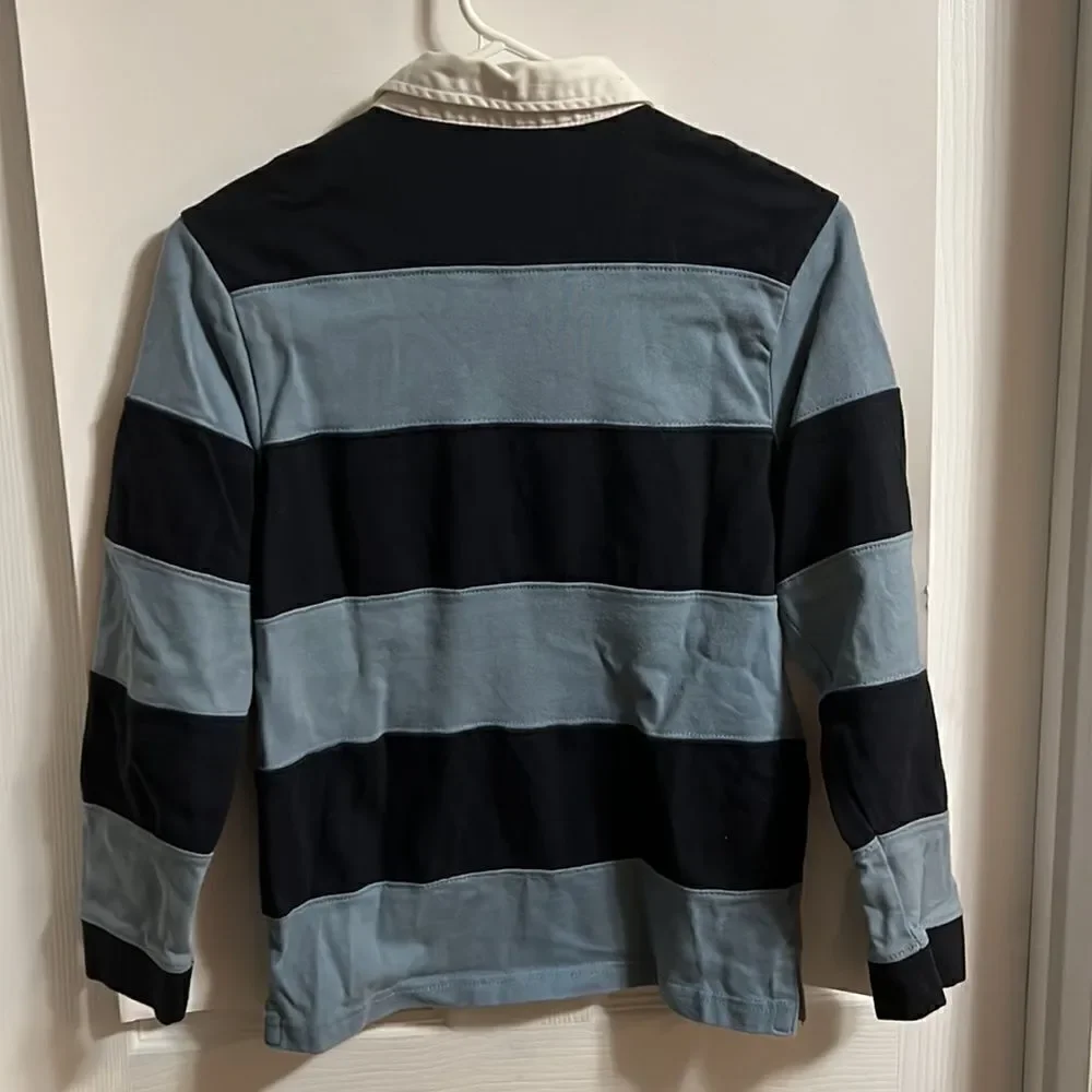 Gymboree size 10 youth boys collared blue striped shirt.